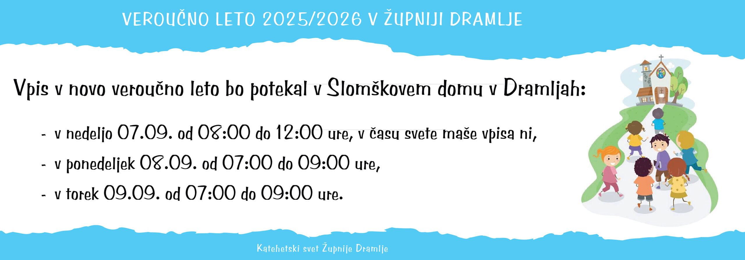 Tedenska oznanila in vse pomembne informacije za farane